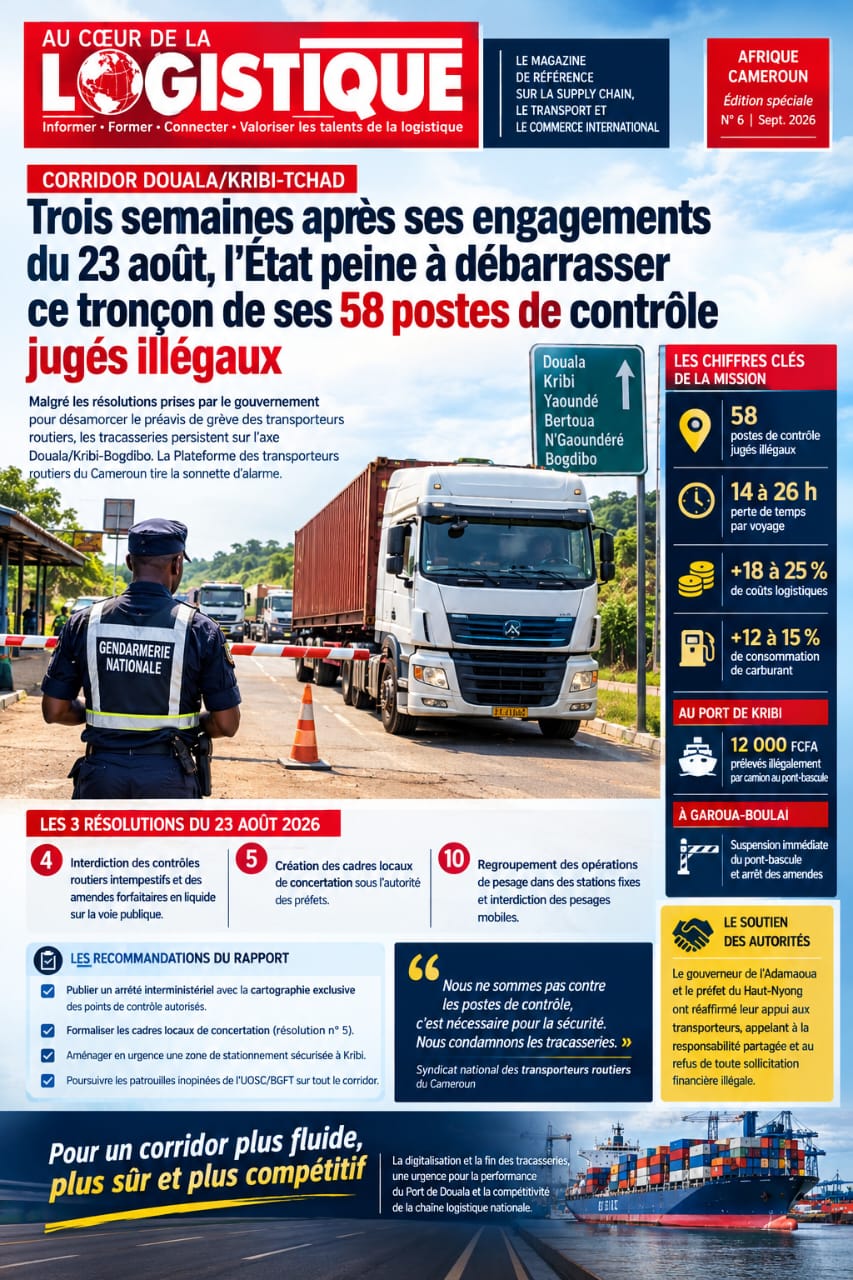 CORRIDOR DOUALA-KRIBI-TCHAD Trois semaines après les promesses de Yaoundé, les barrières illégales tiennent bon CORRIDOR DOUALA-KRIBI-TCHAD Trois semaines après les promesses de Yaoundé, les barrières illégales tiennent bon